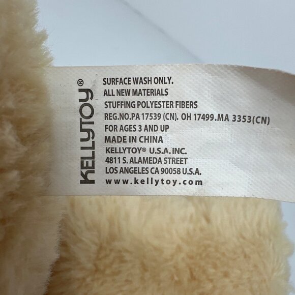 Kellytoy Large Plush Teddy Bear 20in Red Bow Rose Valentine Stuffed Animal Soft - Picture 7 of 9